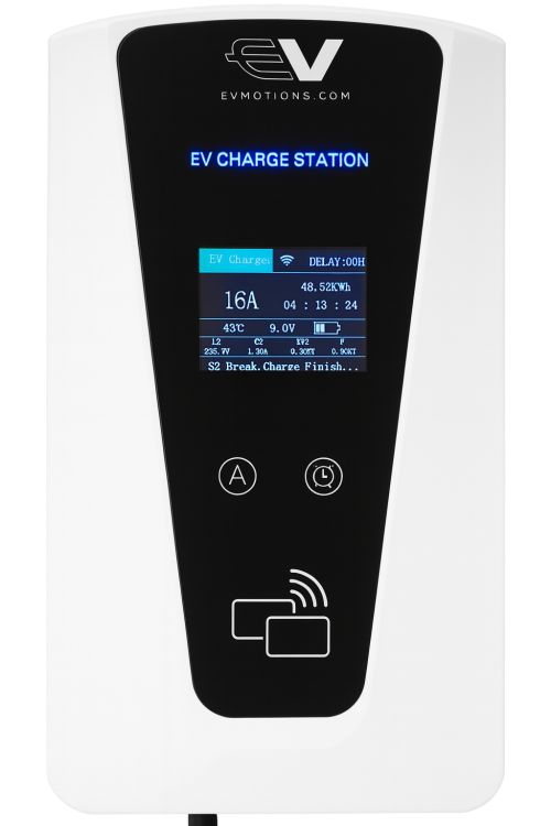 1-EVMOTIONS Delta Smart Wallbox Type2 11kw Wi-Fi EV Laadkabel